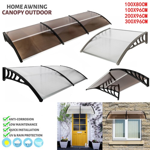 US Outdoor Front Door Window Awning Patio Canopy Rain Cover UV