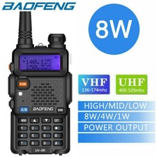 Baofeng UV-5R 8W Dual-Band UHF VHF 2-Way Radio Walkie Talkie High Power Version