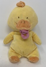 Teddy Kompaniet Yellow Duck & Dummy Baby Soft Stuffed Toys Plushies Comforters