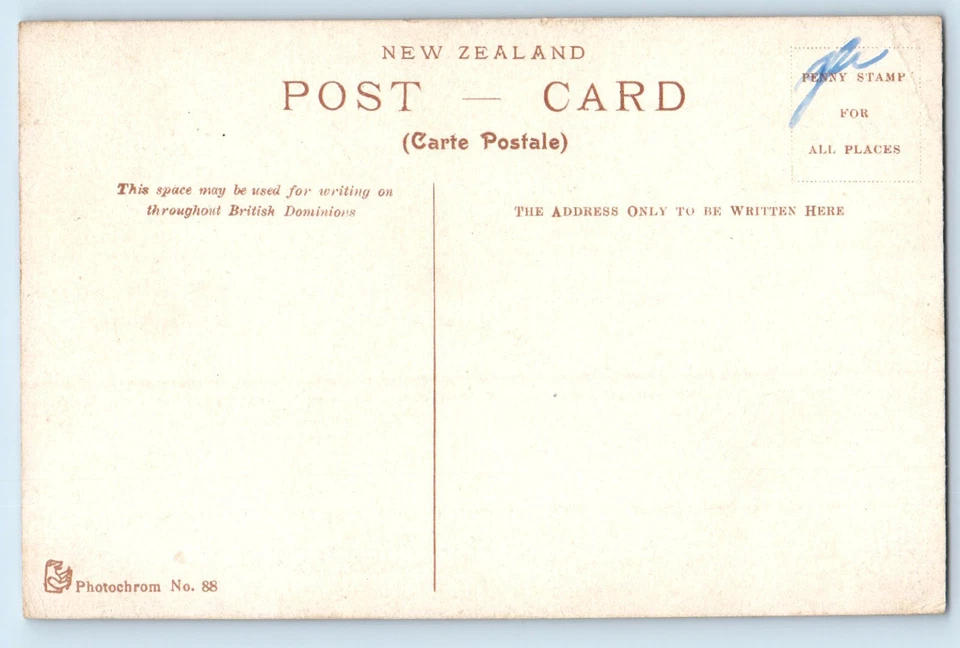 Postal de Auckland Nueva Zelanda Cowes Bay and Yachts and Anchor Waiheke c1910 Foto 2 de 2