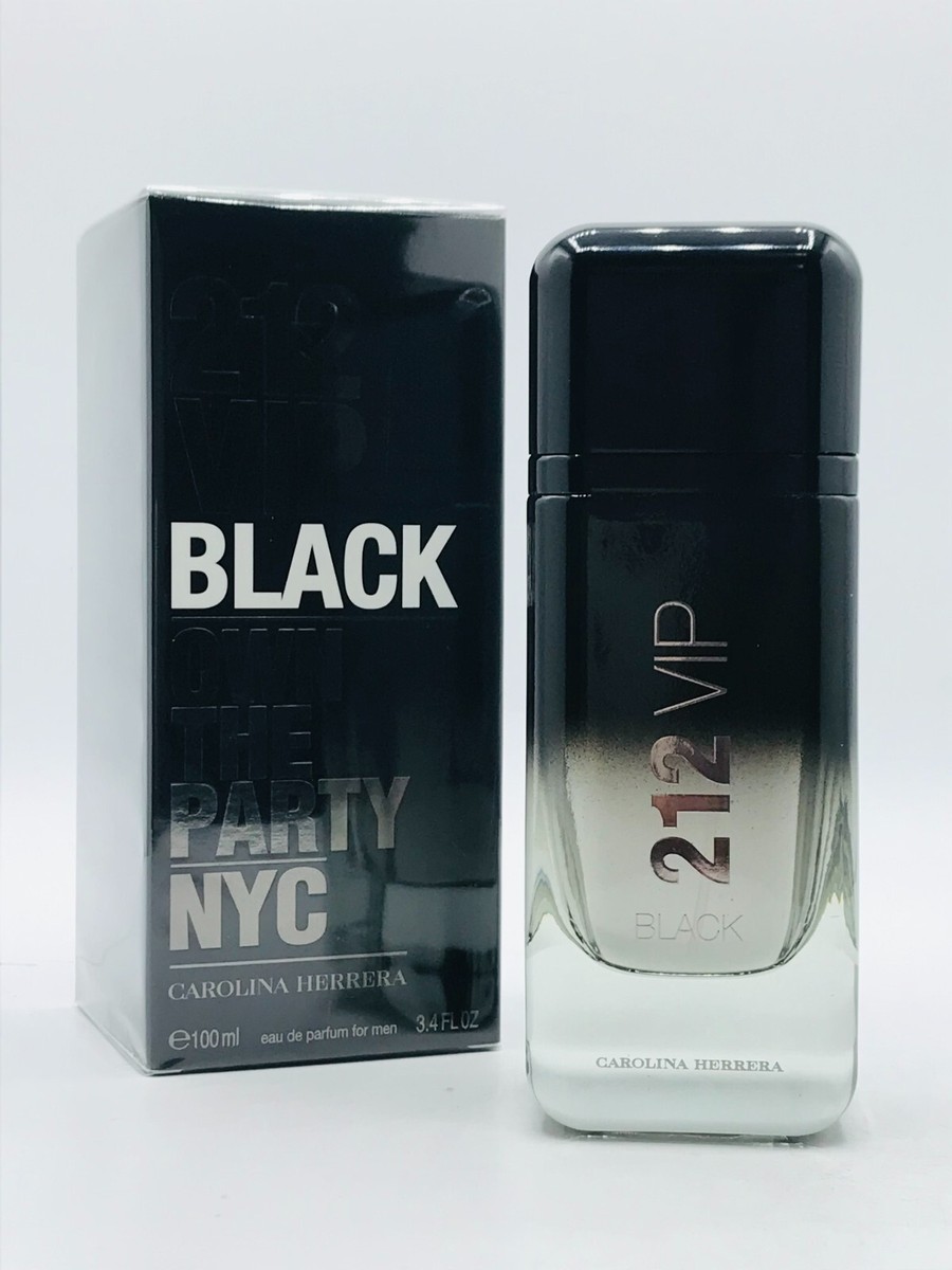 Carolina Herrera 212 Vip Black Men Parfum Spray 3.4 oz New In
