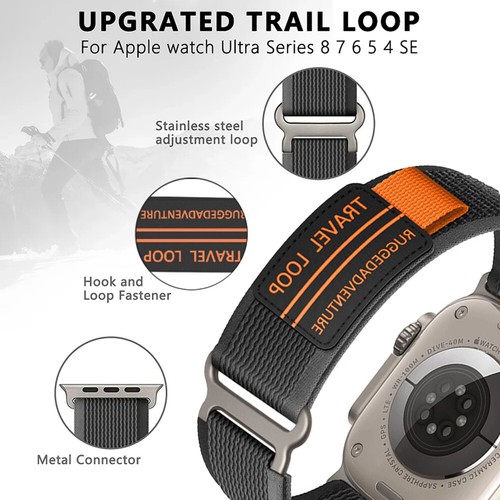 🔥ARMBAND Nylon Loop🔥für apple watch Series 10 9 8 7 6 5 4 3 2 SE ULTRA 2 49mm - Picture 7 of 42