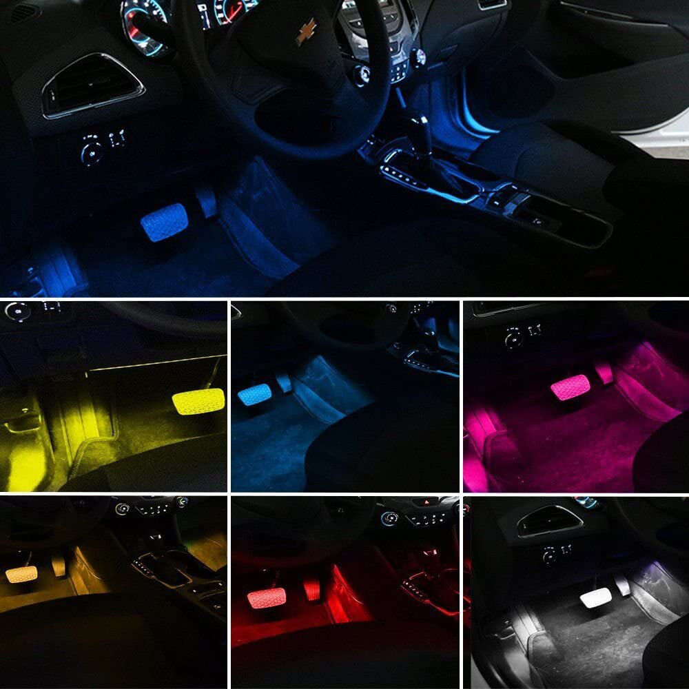 RGB LED INNENRAUMBELEUCHTUNG Auto KFZ Ambiente Fußraumbeleuchtung