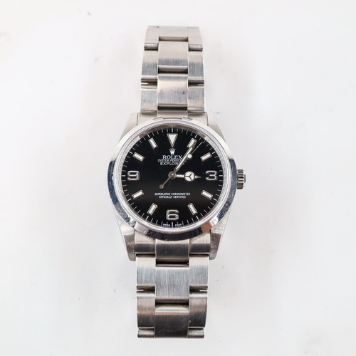 Rolex Explorer I 114270 Men's Automatic 36mm Steel Black Dial Watch