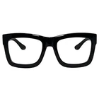 OVERSIZE GLASSES Inspired Frame Square Thick Horn Rimmed Eyeglasses Clear Lens