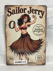 Sailor Jerry Metal Tin Sign 12" x 8" Vintage Style Tiki Bar Hula Girl New