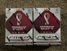 Lot of 2 - 2022 Panini Prizm FIFA World Cup Blaster Box Soccer Factory Sealed