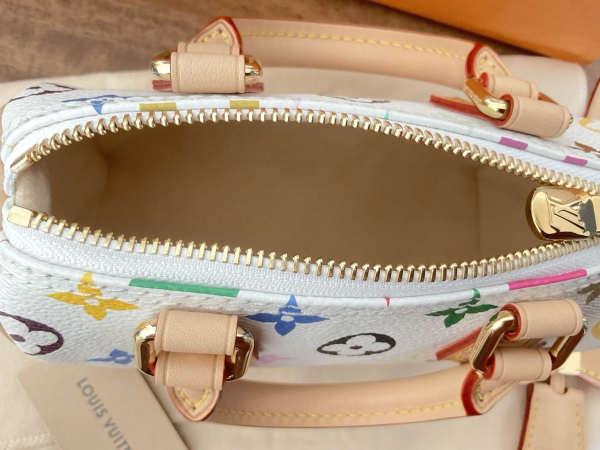 Louis Vuitton x Murakami Monogram Multicolor Nano Speedy bag White