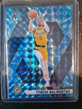 2024-25 Panini Mosaic - Tyrese Haliburton #85 Reactive Blue Mosaic Prizm Pacers
