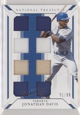 2019 National Treasures Game Gear Material Eights 51/99 Jonathan Davis 2g6