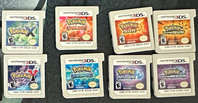 USED - Pokemon 3DS Full Collection (X/Y ORAS, S/M, US/UM Authentic)