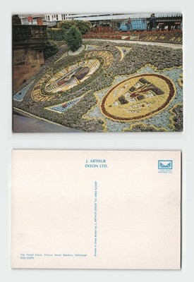 Postkarte - Die Blumenuhr, Princes Street Gardens, Edinburgh UNBESPIELT