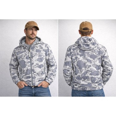BAPE Baby Milo Camo Hooded Jacket XXS Gray White Full Zip Rare