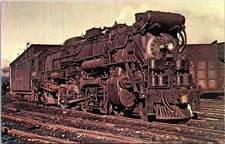 New Haven 3557 4-8-2 Heavy Freight Locomotive Postcard Chrome
