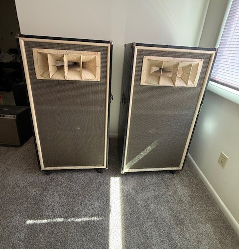 Altec Lansing Vintage Pair Speakers Cabinets Loaded 4' 808-8A 418 H 811 Horns