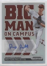 2022 Panini Prizm Draft Picks Big Man on Campus Silver Peyton Pallette Auto 0h29