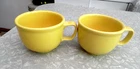 HOMER LAUGHLIN FIESTA JUMBO 2 PC. MUG SET in YELLOW