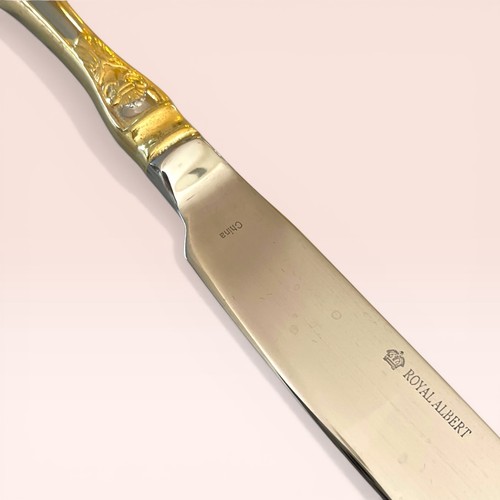 Royal Albert Old Country Roses posate fini accentate oro inox a scelta - Foto 21 di 72