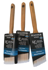 2 1/2 inch angle sash paint brush - Master Finish - Blend Polyester - 3 BRUSHES