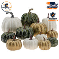 KüNstliche KüRbisse 12 StüCk Herbst Erntedank Halloween Dekoration Deko