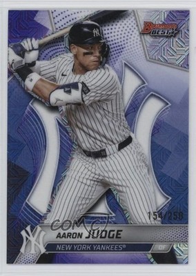2025 Bowman's Best Purple Mojo Refractor 154/250 Aaron Judge #38 08nc