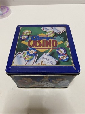 Joe Camel Casino Poker Set Original Tin Box, Cards/Chips Vintage