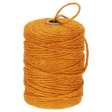 Natural Jute Twine String 328ft x 3mm Long Strong Ribbon Twine Rope Gold