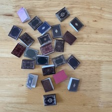 Miniature Books Collection Set Vintage Style Decorative Dollhouse Craft 24 Minis