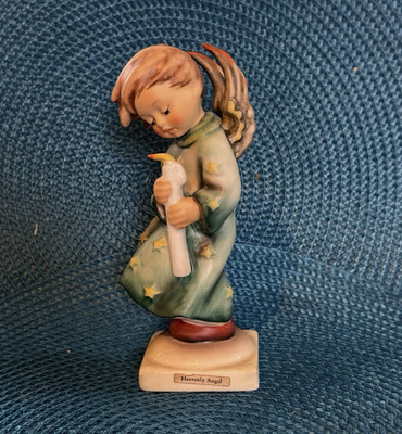 Goebel W. Germany Hummel Heavenly Angel Holding Candle Porcelain Figurine 1935