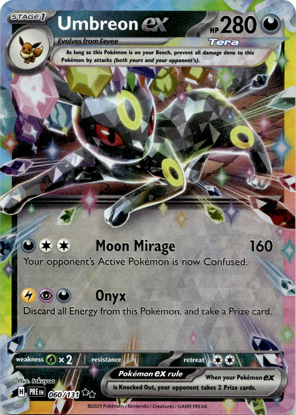 Umbreon ex - Double Rare SV: Prismatic Evolutions 060/131 NM