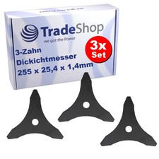 3 spessimetro 3 denti 255 x 25,4 mm per NAC CG260B, Echo SRM2305 SRM5000 