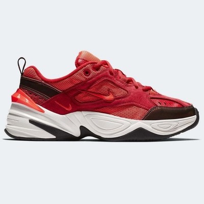 Nike M2K Tekno Red Suede Sneakers AV7030 Women s US 5 (Never Been Worn)
