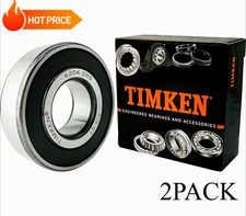 2PCS TIMKEN Brand 6204-2RS 20X47X14MM High Quality Two Side Sealed Ball Bearings