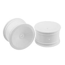 Image of Corally "Flextec" Rim 2wd/4wd Rear Hex 12mm White Wheel Pr