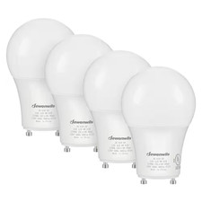 60-Watt Equivalent A19 Dimmable GU24 LED Light Bulb in 2700K Warm White 4-Pack
