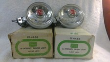 Set Of 2 Vintage Sears 28-4458 Hi-intensity Driving Light Clear Lens Iob