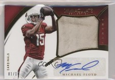 2015 Panini Immaculate Premium /10 Michael Floyd #PP-MF Patch Auto 0c3