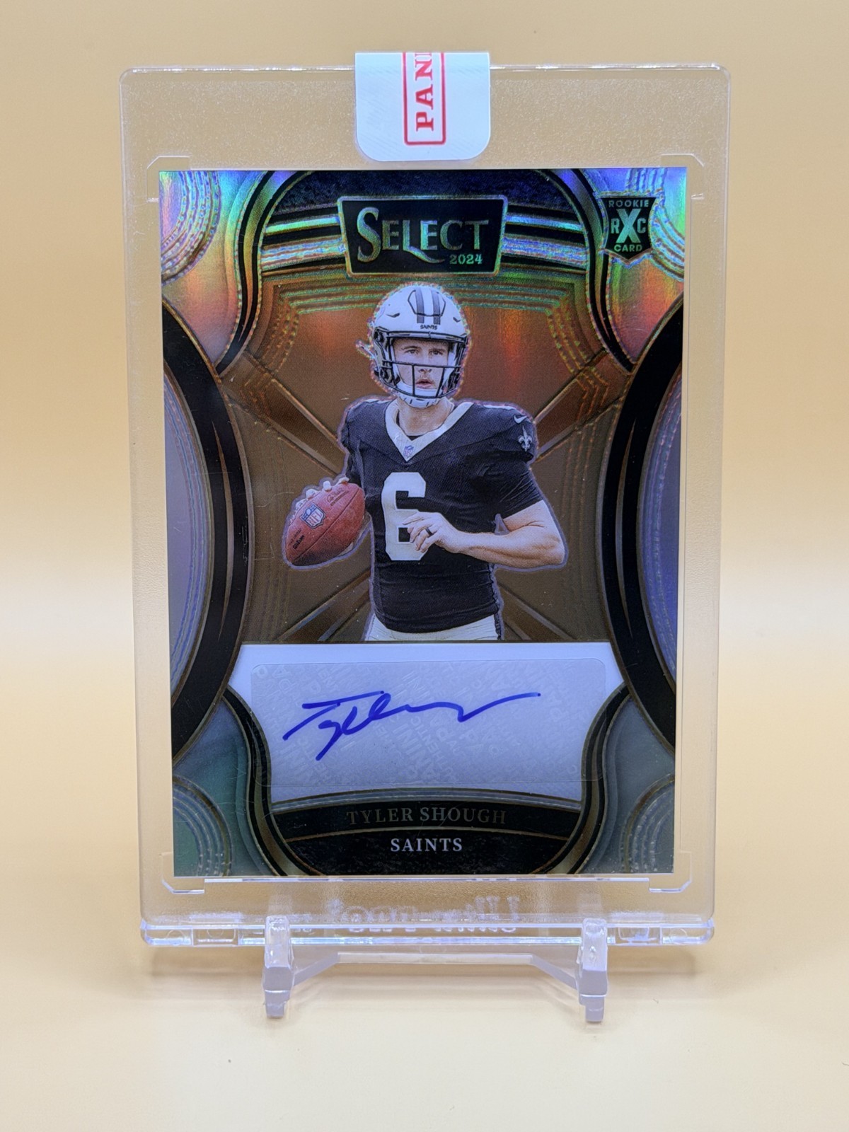 2024 PANINI SELECT FOOTBALL TYLER SHOUGH XRC ROOKIE SILVER PRIZM AUTOGRAPH /99