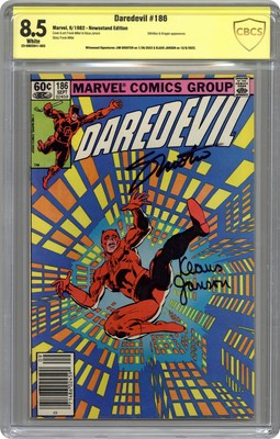 Daredevil #186 CBCS 8.5 Newsstand SS Shooter/Janson 1982 23-0B02941-003