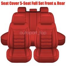 New For 2007-2023 Ford Escape St Se Sel Car 5-seat Covers Front Rear Red