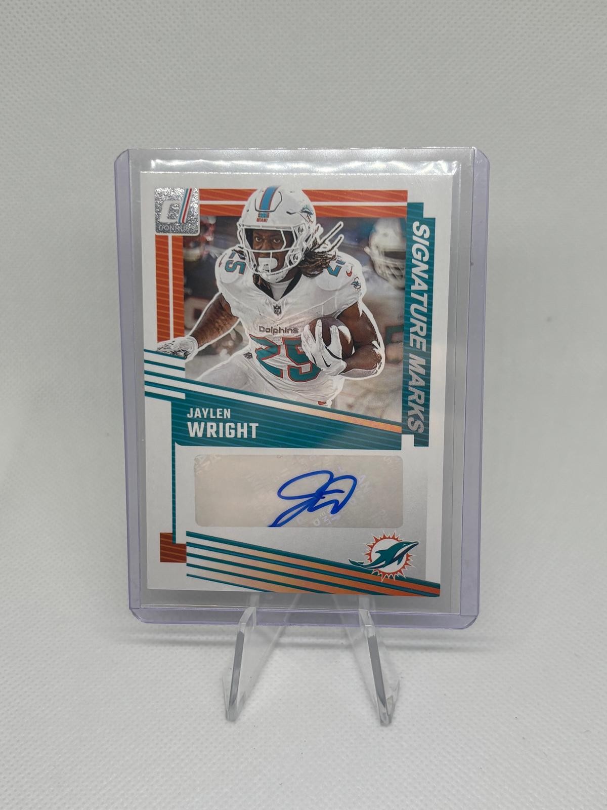 Jaylen Wright 2025 Panini Donruss Signature Marks #SM-JWT Auto