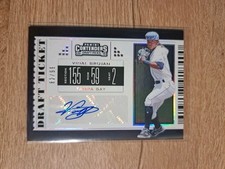 2019 Panini Contenders Draft Picks - Prospect Ticket Autographs Vidal Brujan #18