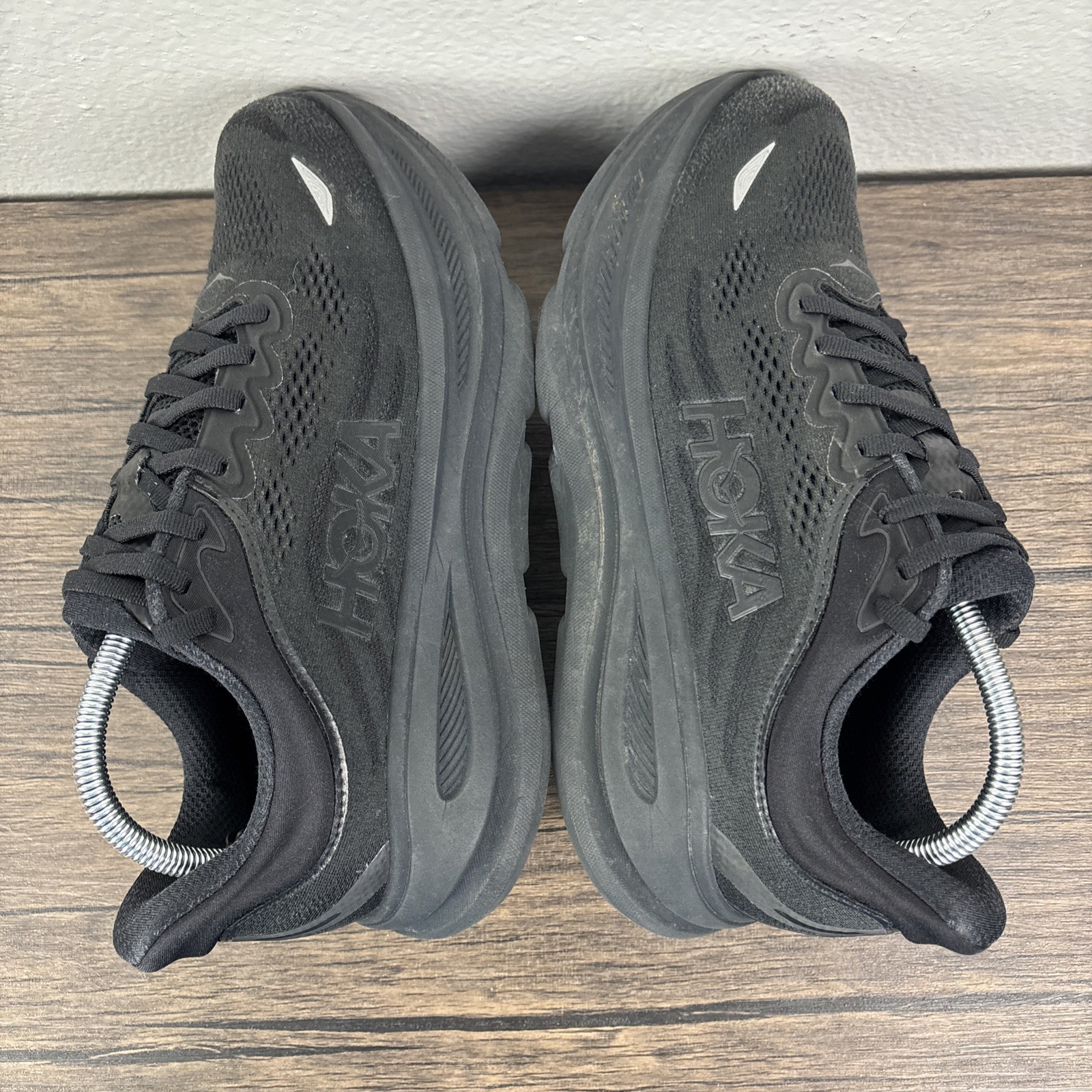 Hoka One One Bondi 9 Women's Size 10D Triple Black Running Shoes Sneaker Comfort thumbnail 17