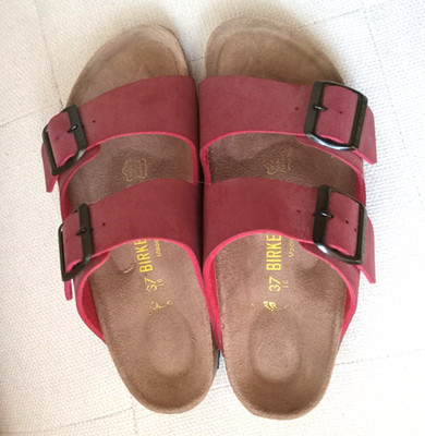 Birkenstock Arizona Nubuck Leather Sandal Zinfandel Women's 37