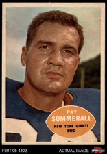 1960 Topps #77 Pat Summerall Giants-FB Arkansas 7.5 - NM+