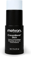 Mehron Makeup Creamblend Stick - Cream Face Body Paint Moonlight White, 1 Cou
