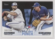 2023 Topps Series 1 One-Two Punch Black 104/299 Kevin Gausman Alek Manoah s5j