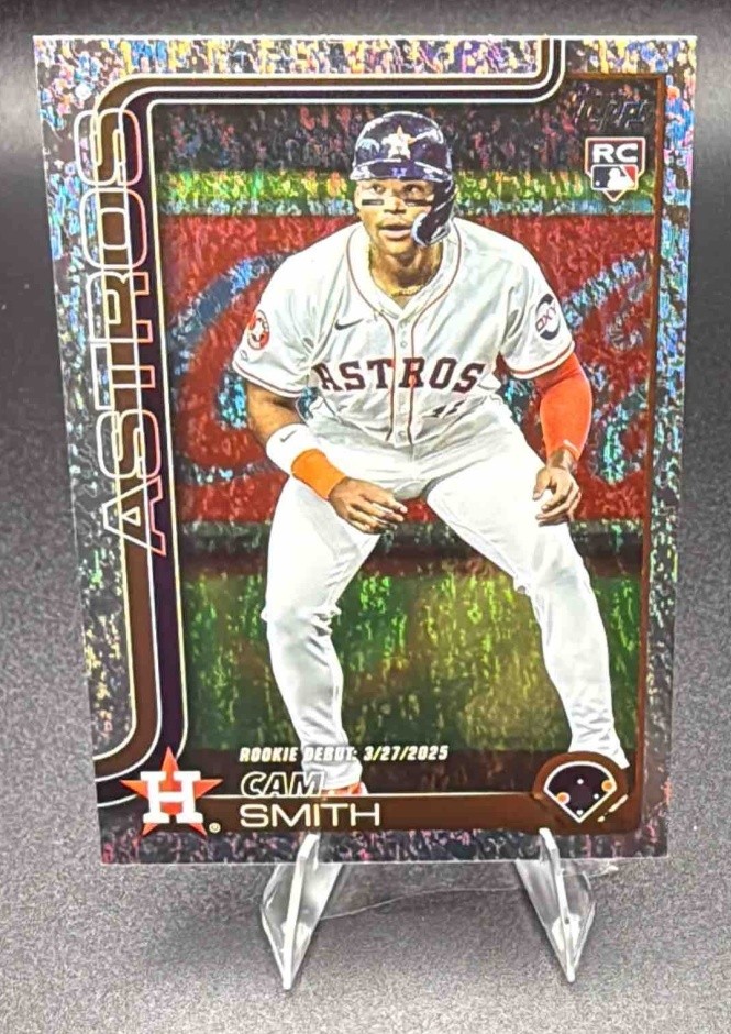 2025 Topps Update Cam Smith #US45 RC Rookie Debut Holo Foil Astros