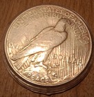 1923-S Peace Silver Dollar - Choice AU Great Eye Appeal, Nice Semi Key Date  — photo 2