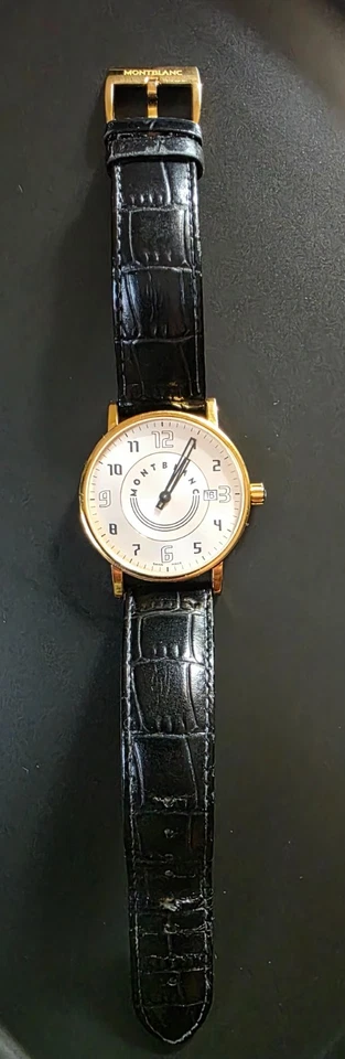 MontBlanc PIX 7078 - PL431719 Silver Color Face Gold Color Case Authentic - Image 2 of 4